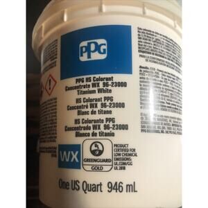 PPG Hs Paint Colorant Concentrate WX 96-23000 Titanium White